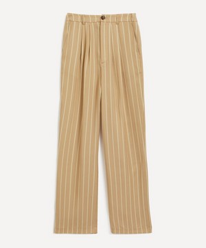 KITRI - Edith Camel-Stripe Wide-Leg Trousers image number 0