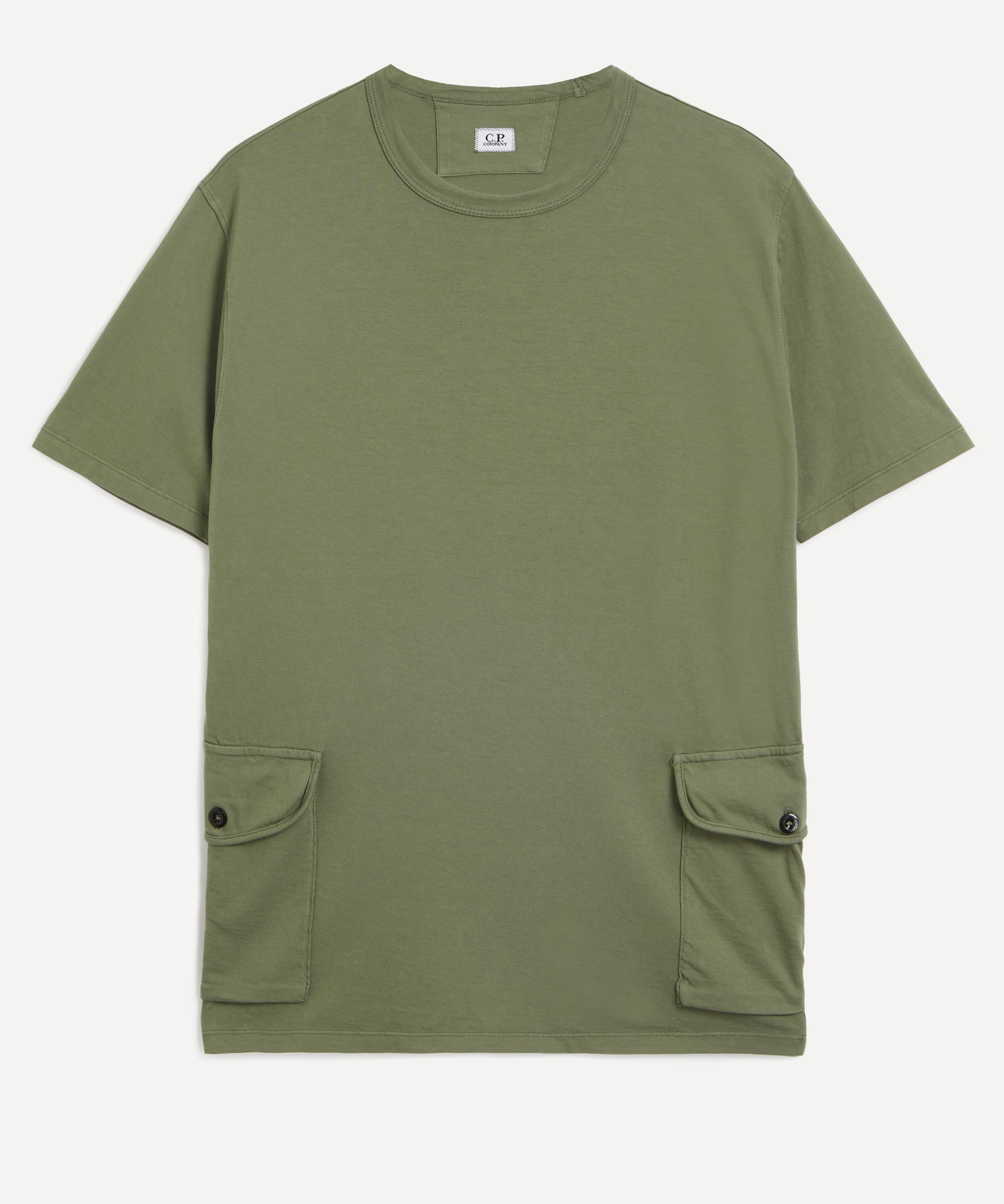 MEN CP COMPANY NUDE COTTON 24/1 JERSEY POCKET T-SHIRT