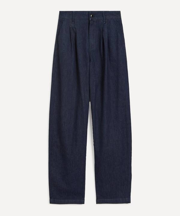 Paige - Pleated Bella Denim Trousers image number 0