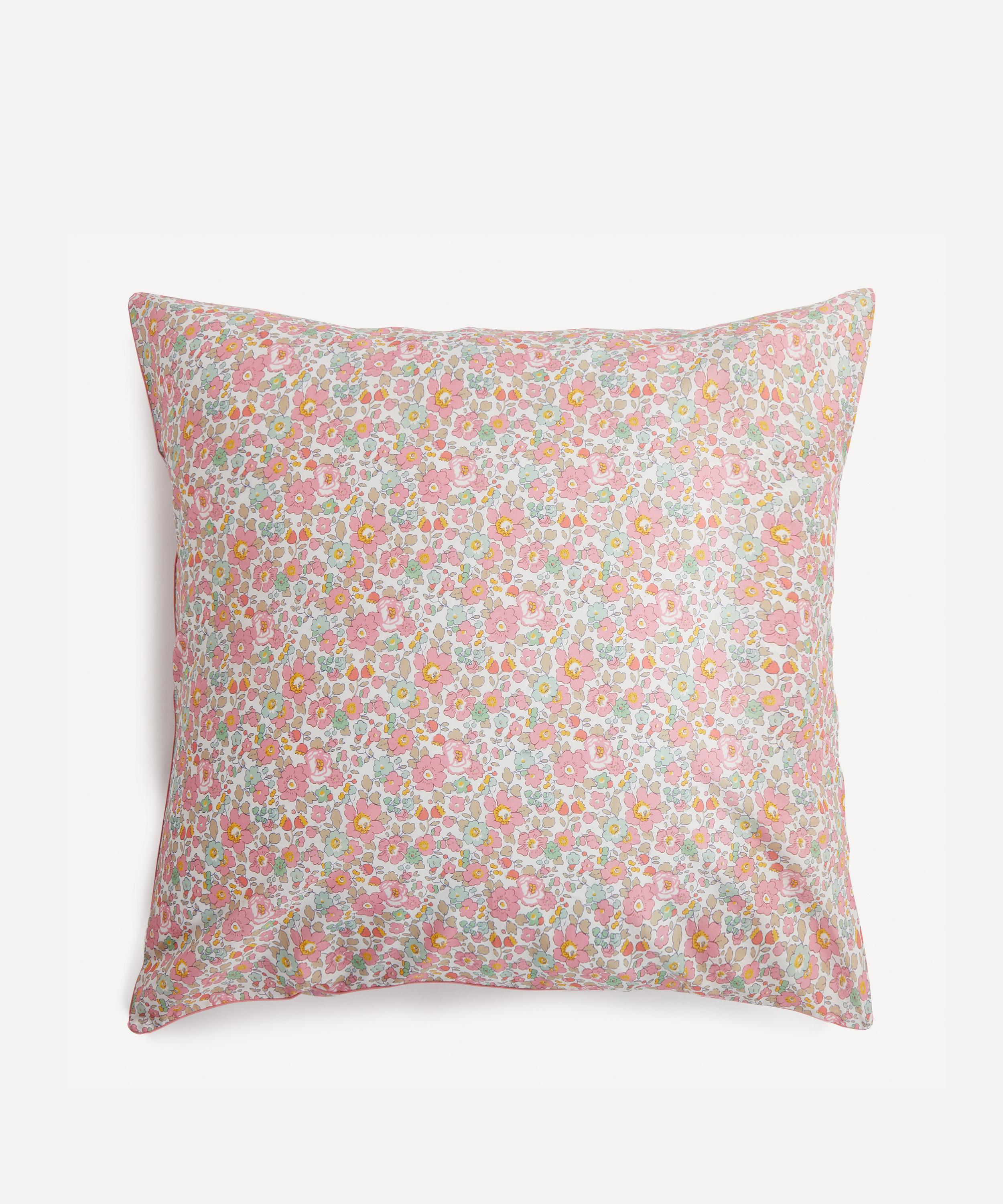 Liberty - Betsy Pink Tana Lawn™ Square Pillowcase image number 0