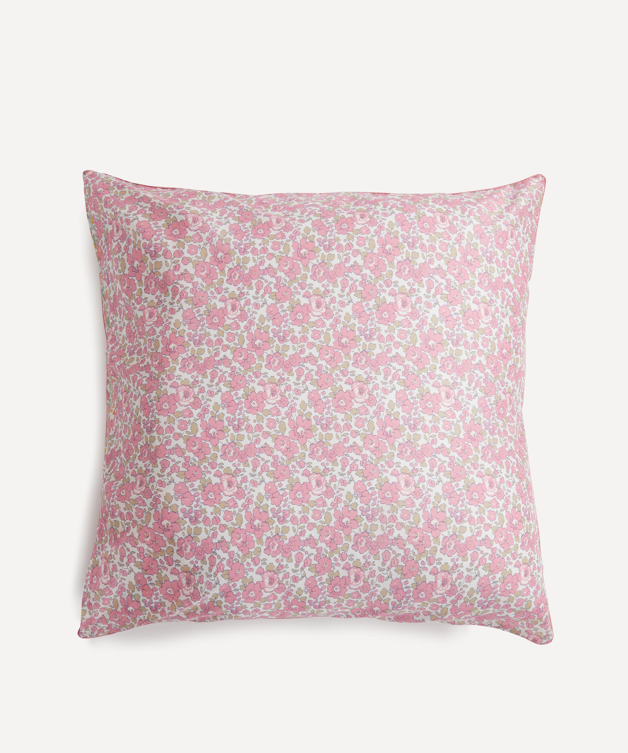 Liberty - Betsy Pink Tana Lawn™ Square Pillowcase image number 2