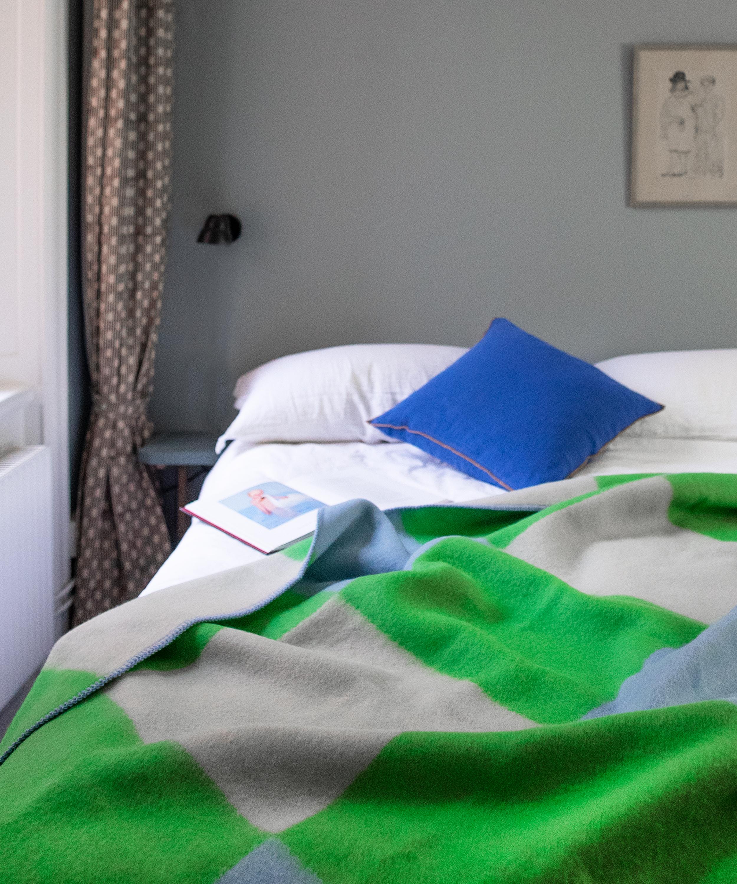 Brita Sweden - Pop Green Wool Blanket image number 1