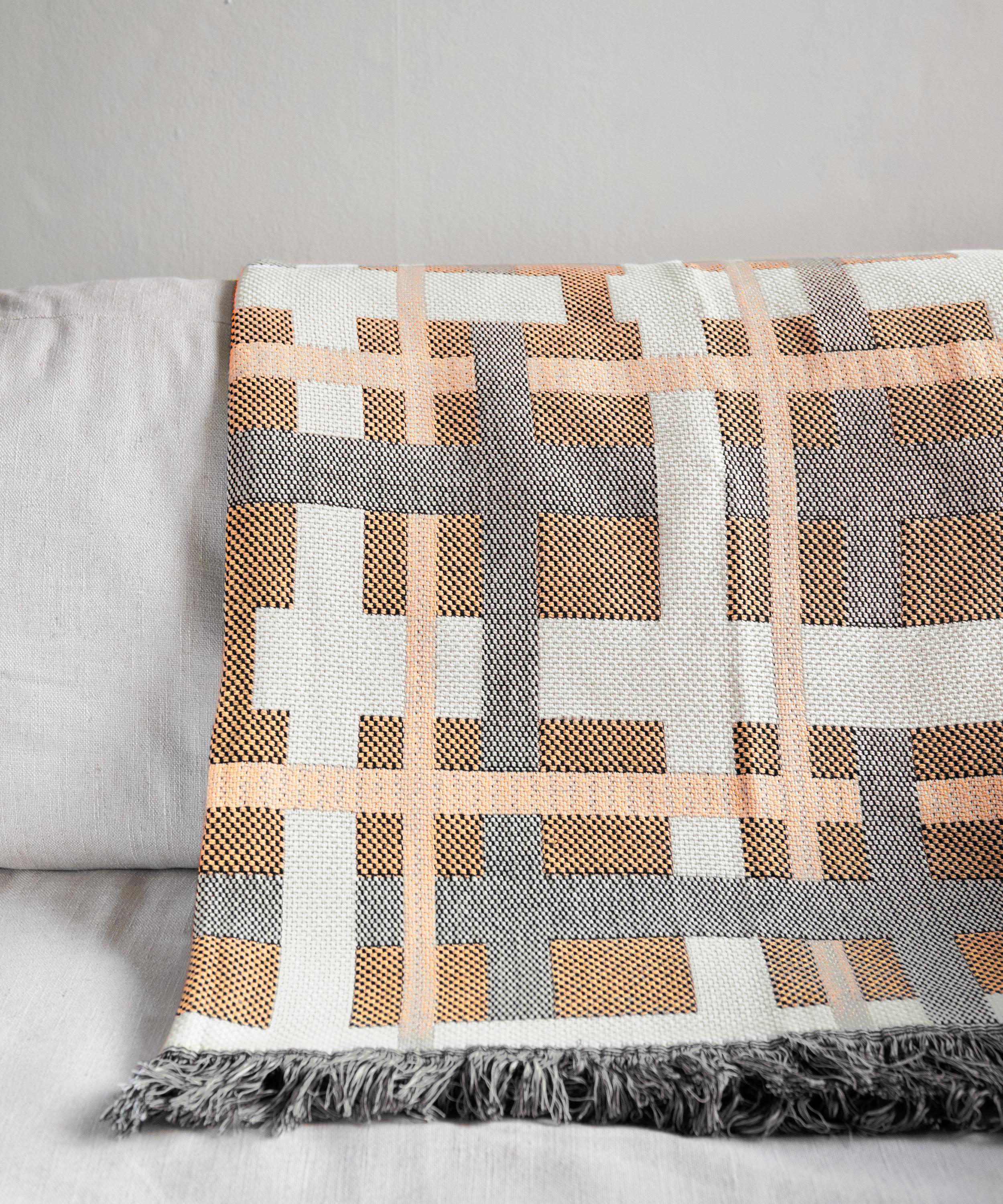 Brita Sweden - Tradition Orange Cotton Blanket image number 1
