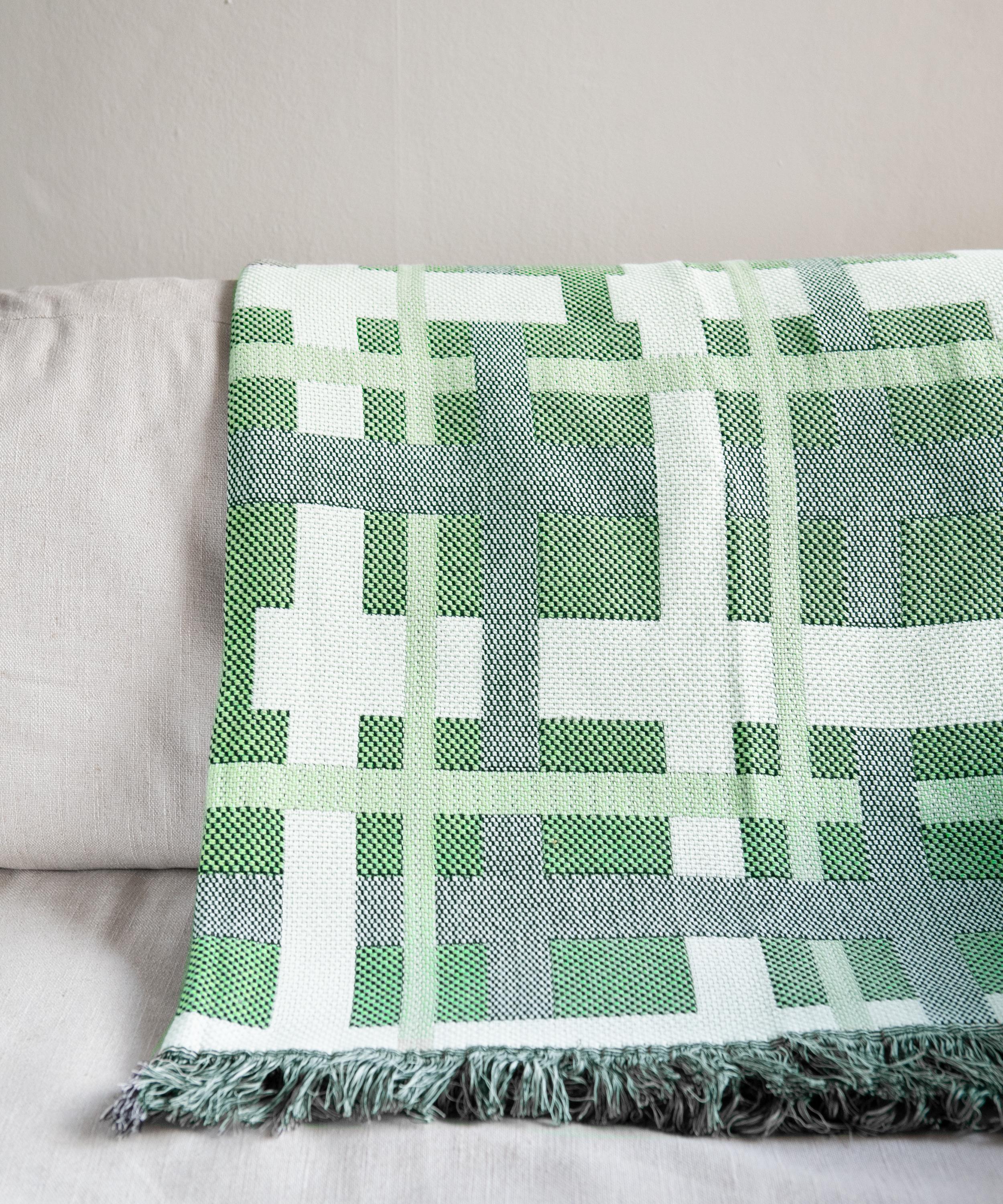 Brita Sweden - Tradition Green Cotton Blanket image number 1