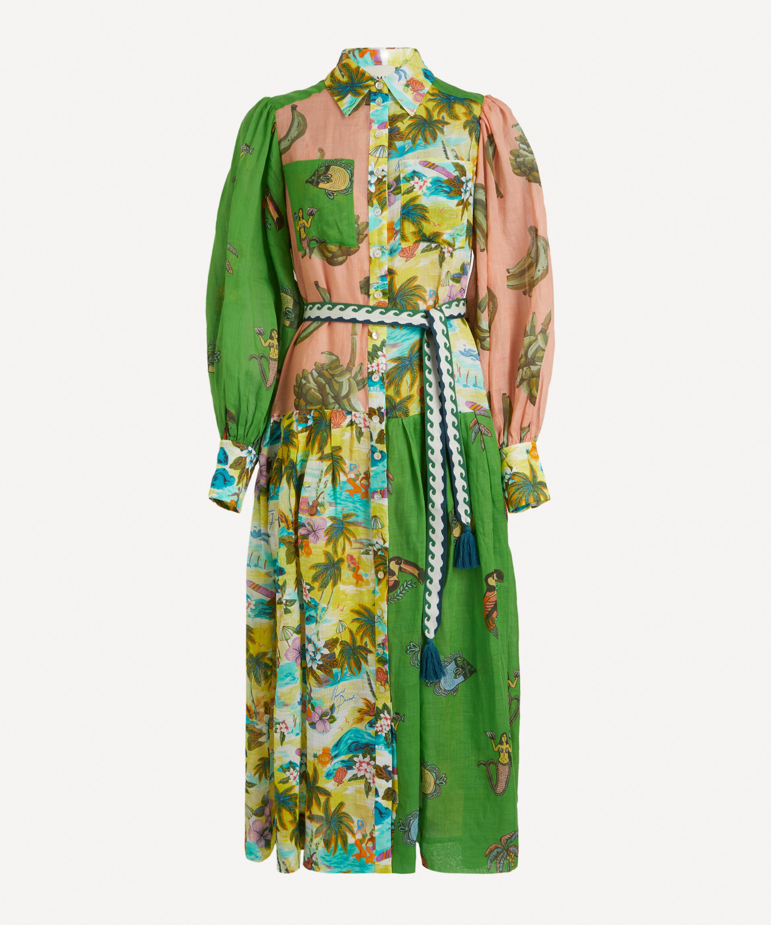 ALÉMAIS - Holiday Patchwork Shirtdress image number 0