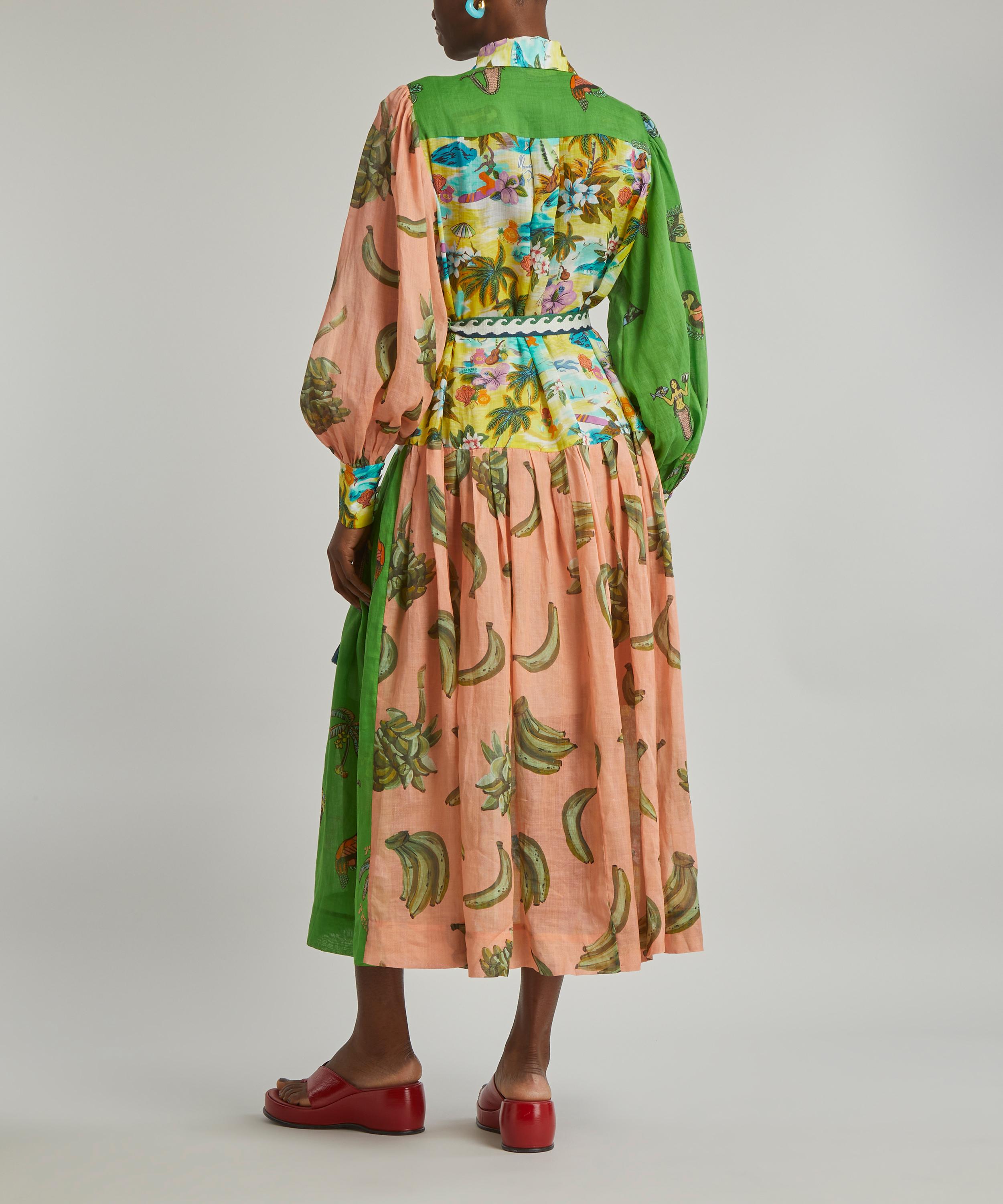 ALÉMAIS - Holiday Patchwork Shirtdress image number 3