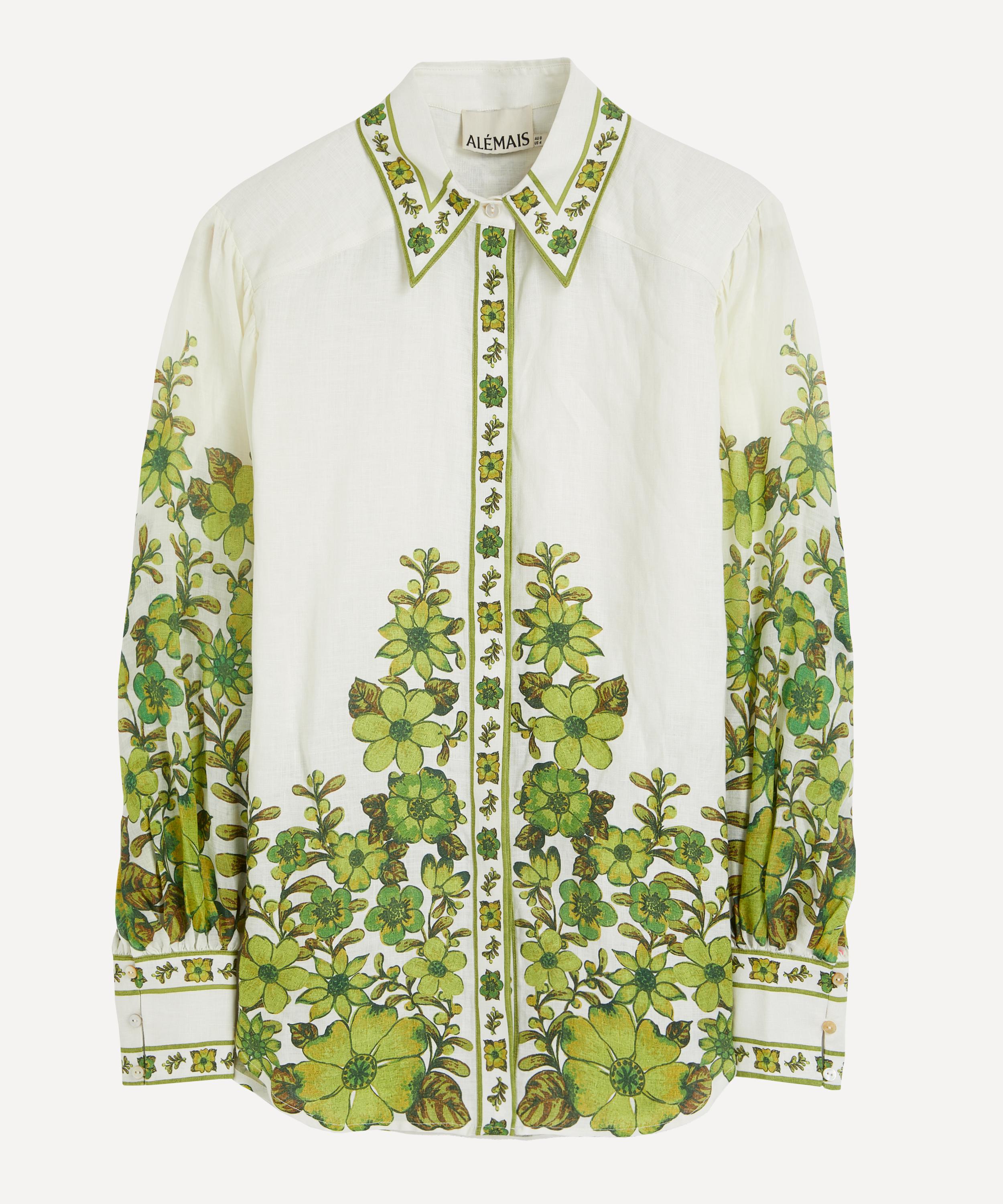 ALÉMAIS - Wallis Floral-Print Linen-Blend Blouse image number 0