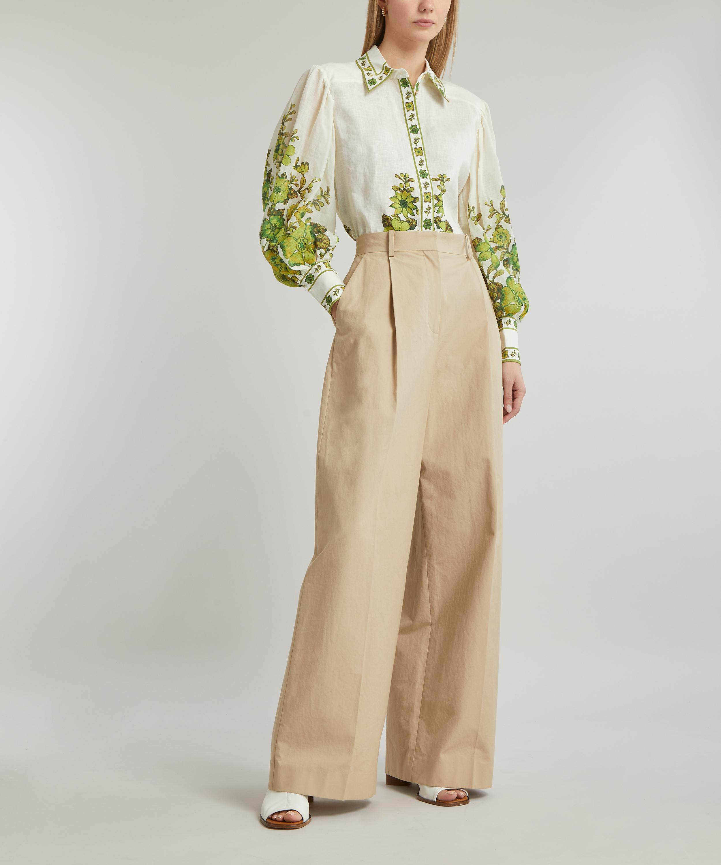 ALÉMAIS - Wallis Floral-Print Linen-Blend Blouse image number 1