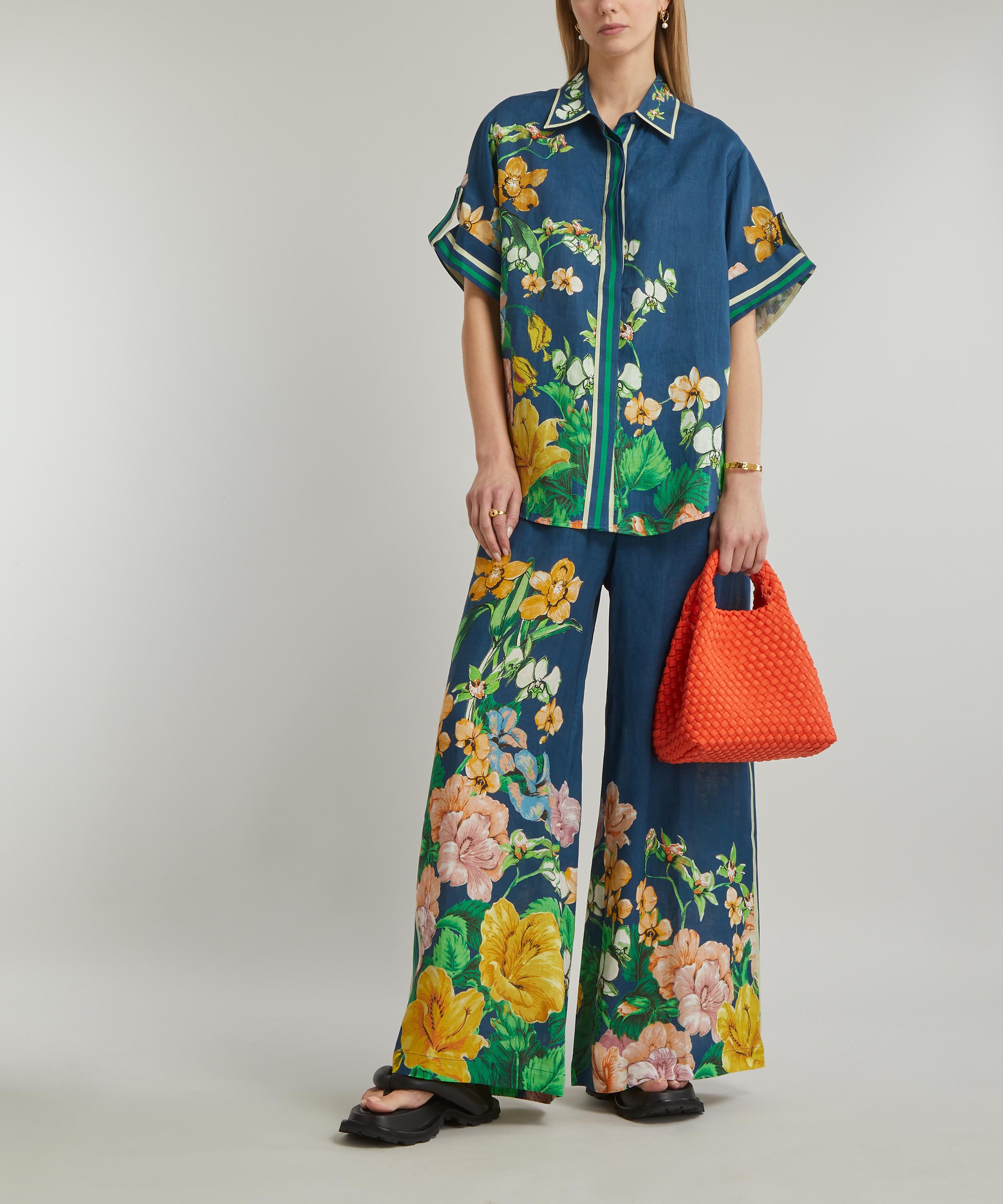 ALÉMAIS - Lyla Floral-Print Linen Shirt image number 1