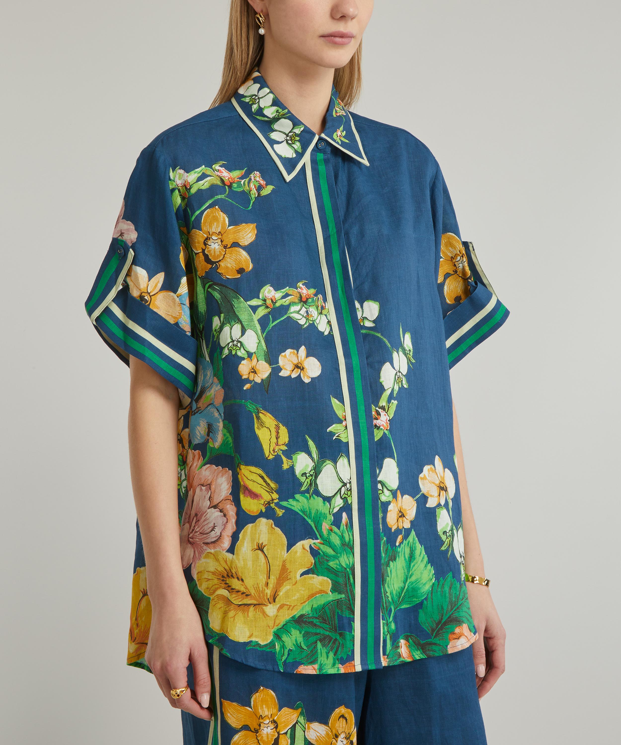 ALÉMAIS - Lyla Floral-Print Linen Shirt image number 2
