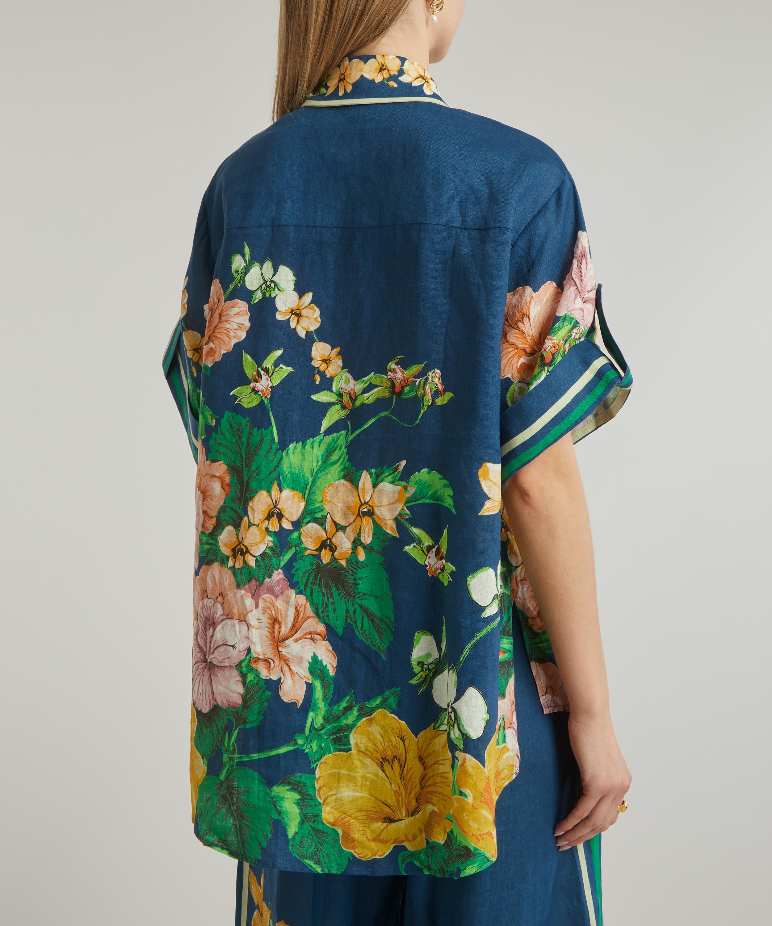 ALÉMAIS - Lyla Floral-Print Linen Shirt image number 3