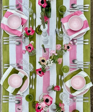 Summerill & Bishop - Stripe Linen Tablecloth image number 2