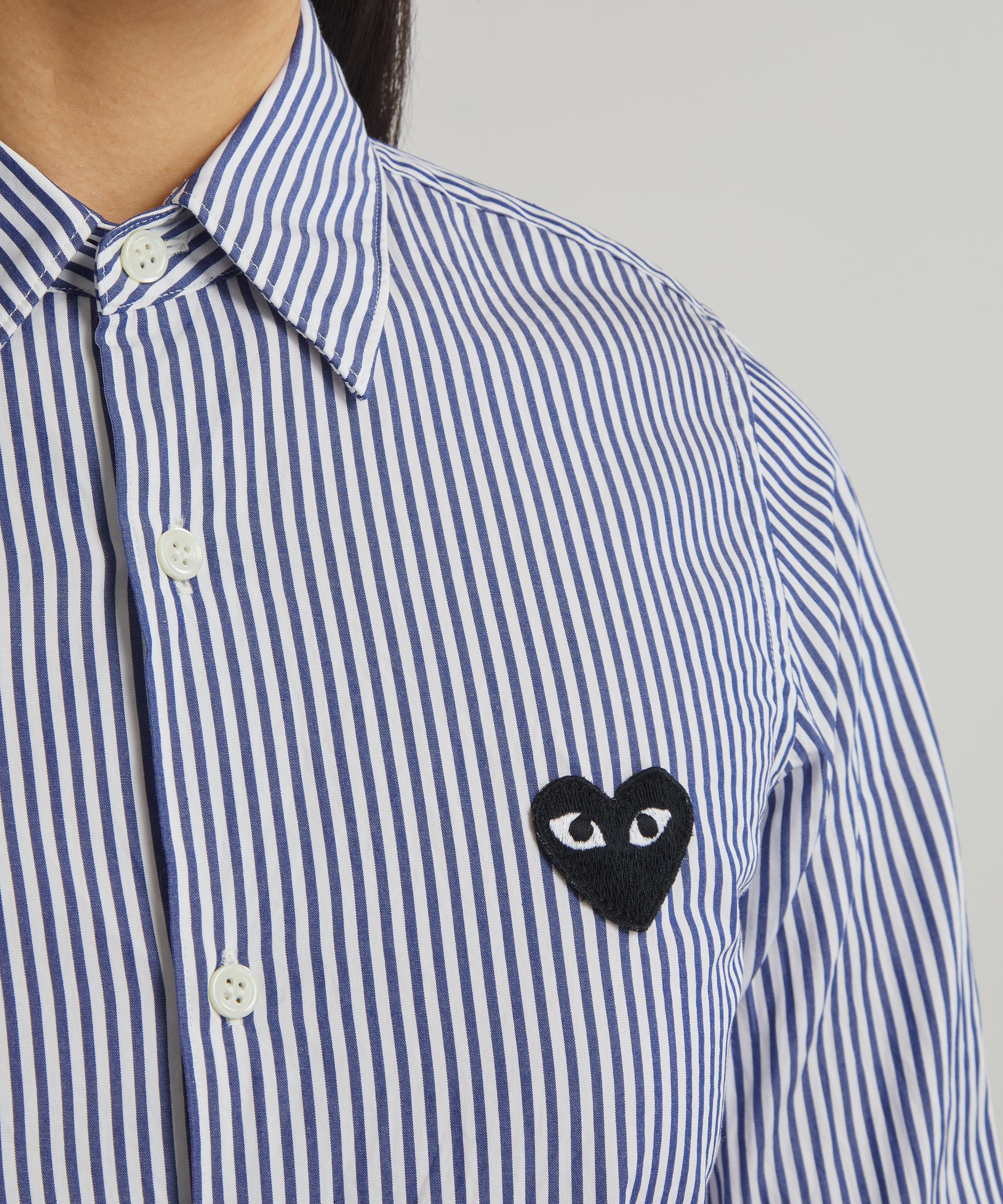 Cdg striped button sales up