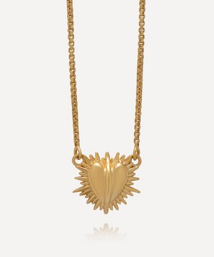 Rachel Jackson - 22ct Gold-Plated Electric Love Mini Heart Pendant Necklace image number 0