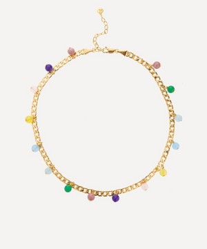 Rachel Jackson - 22ct Gold-Plated Rainbow Drop Bon Bon Charm Necklace image number 0