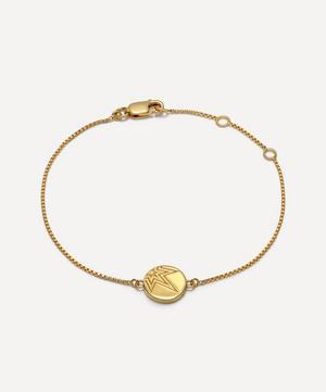 Rachel Jackson - 22ct Gold-Plated Mini Happy Face Charm Bracelet image number 1