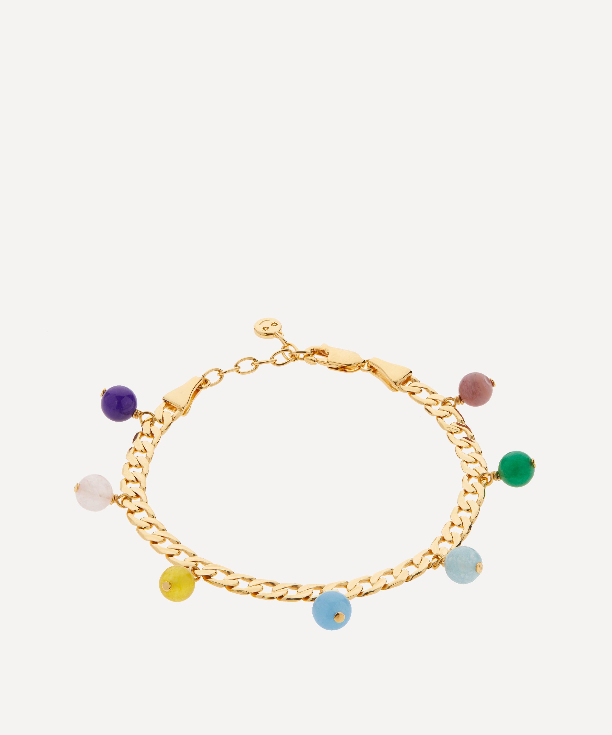 Rachel Jackson - 22ct Gold-Plated Rainbow Drop Bon Bon Charm Bracelet image number 0
