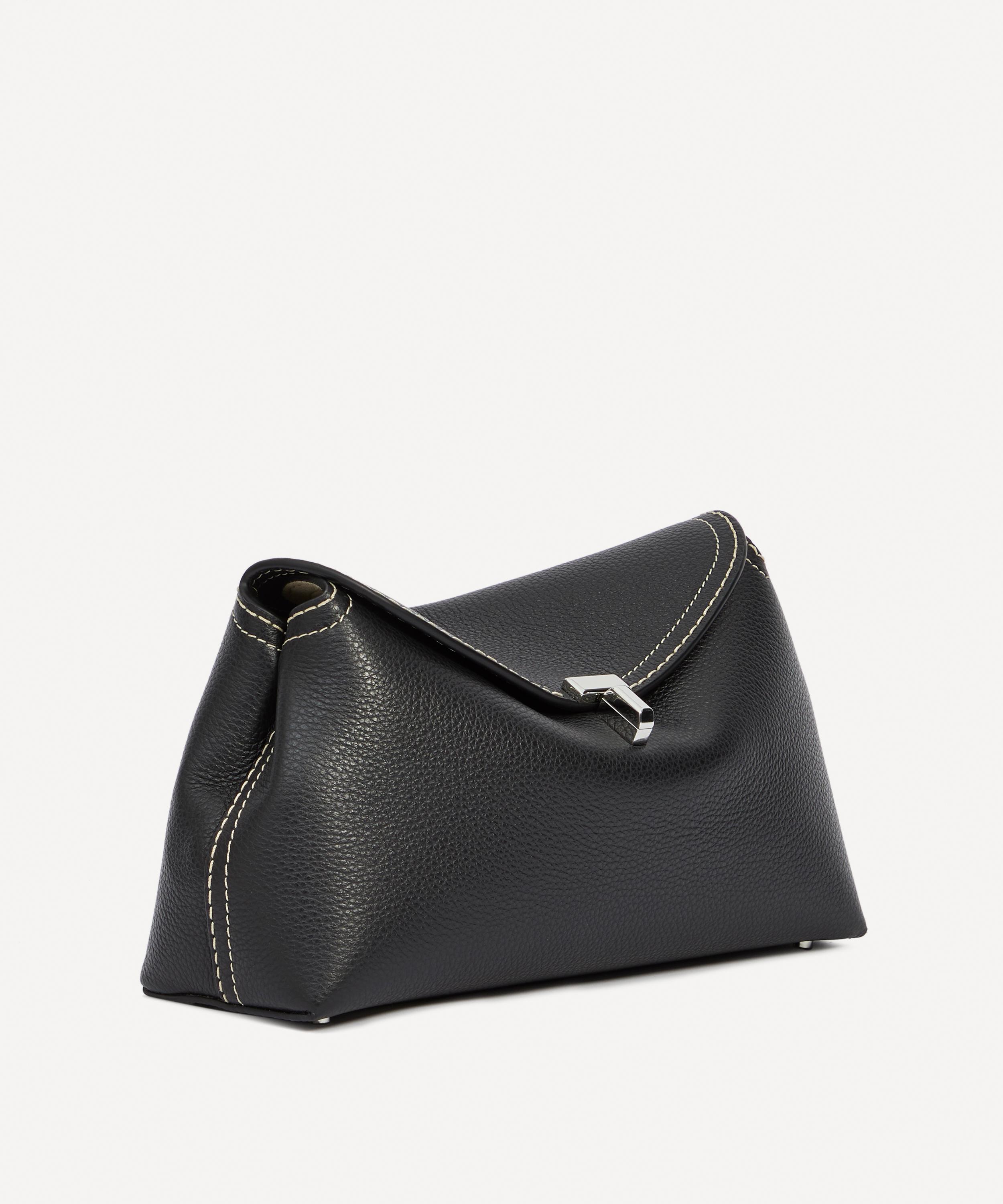 TOTEME T-Lock leather clutch