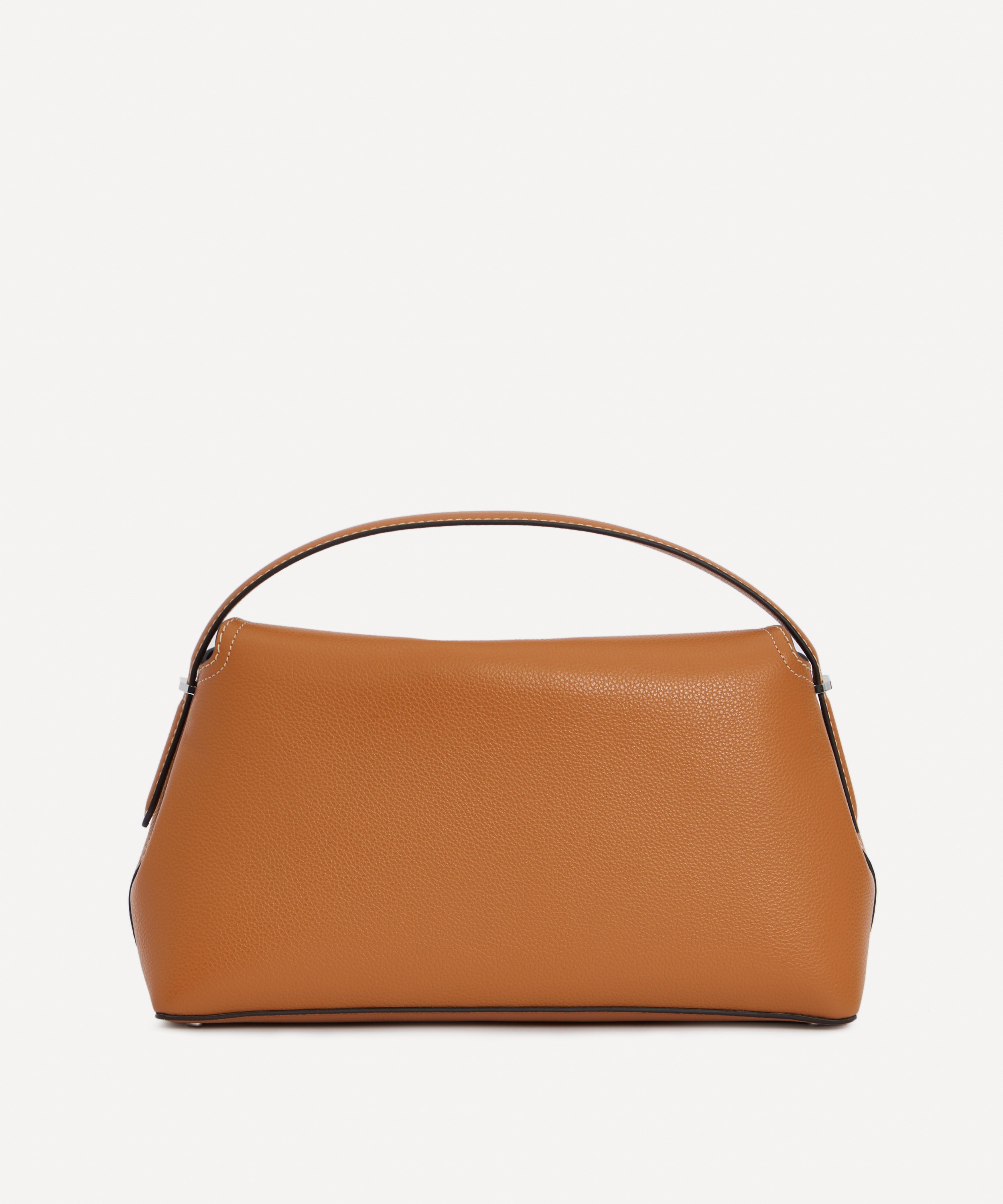 Tan T-Lock small grained-leather cross-body bag
