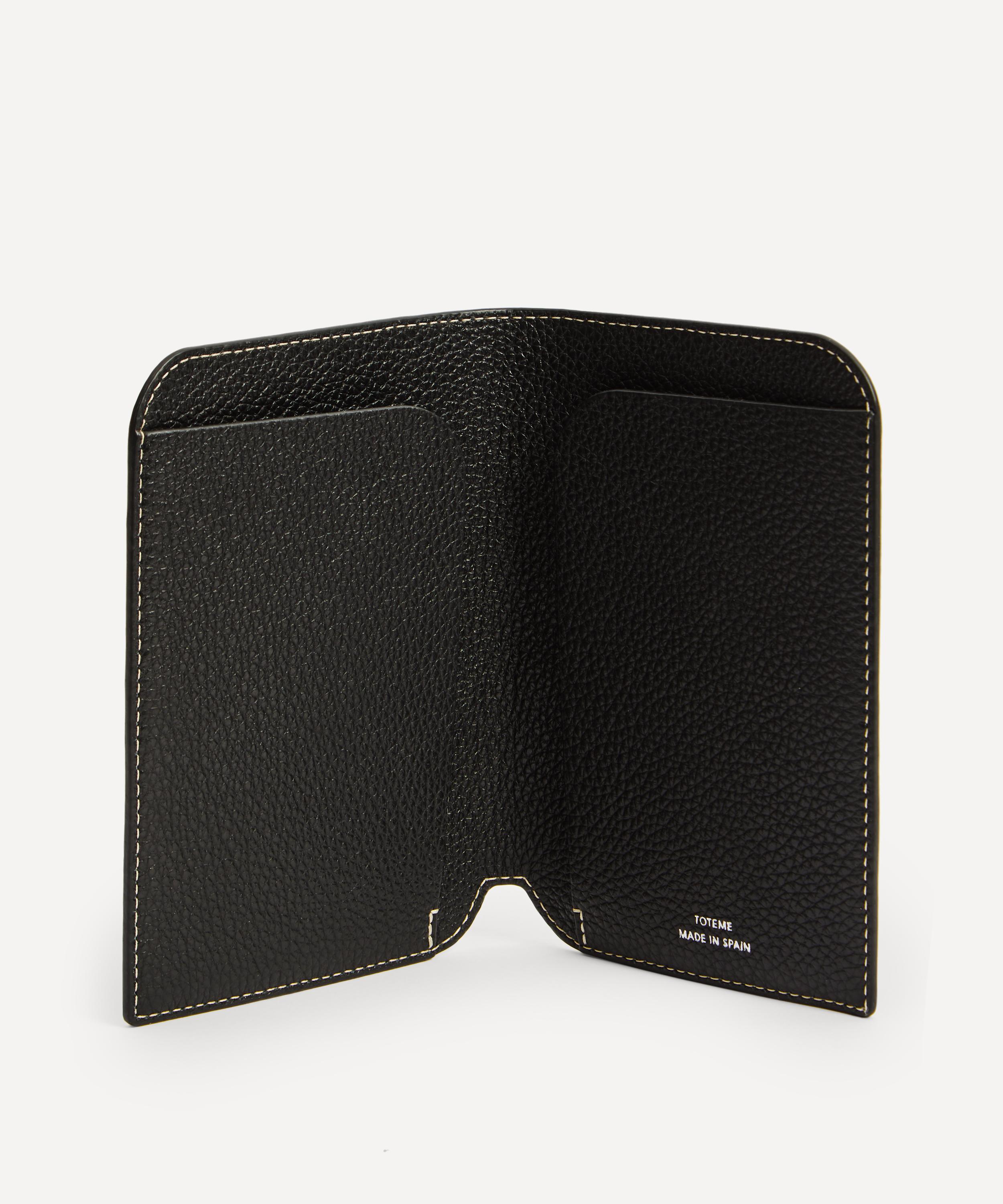 Toteme Monogram Leather Passport Holder