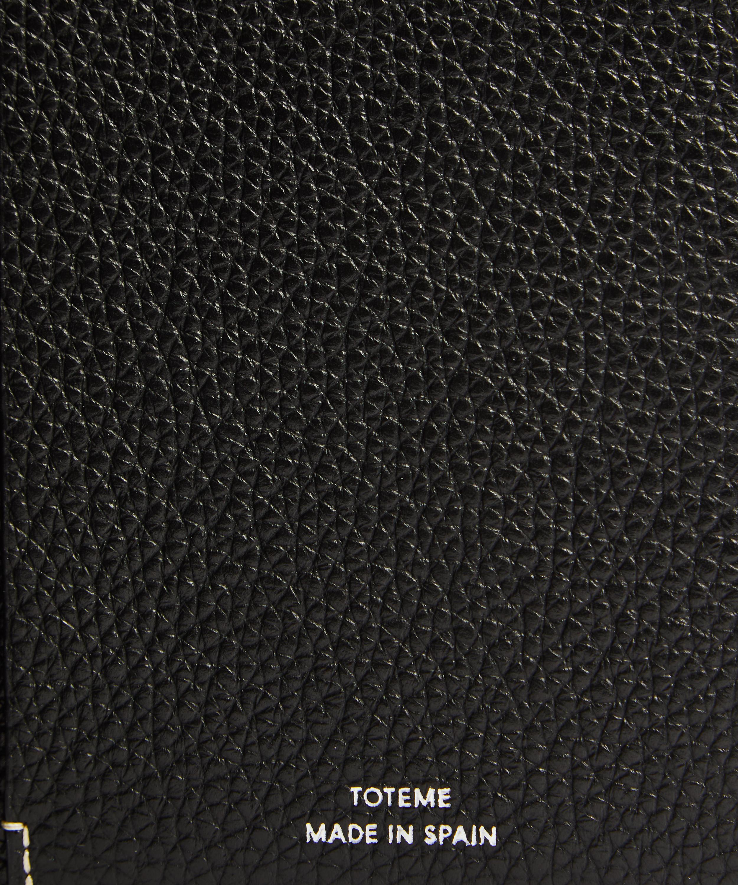 Toteme Monogram Pebble Leather Passport Holder