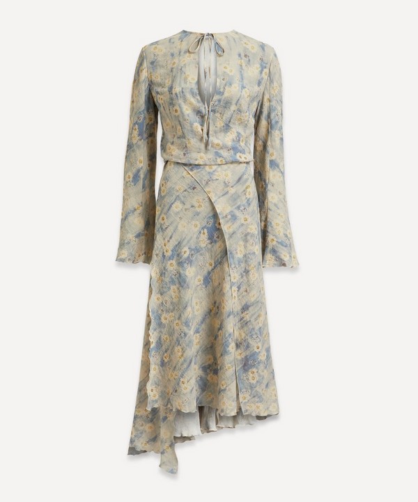 Acne Studios - Daisy-Printed Wrap-Dress image number null