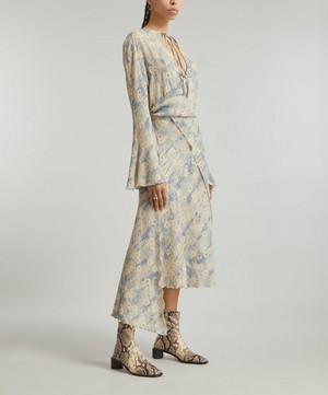Acne Studios - Daisy-Printed Wrap-Dress image number 2
