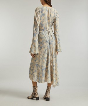 Acne Studios - Daisy-Printed Wrap-Dress image number 3