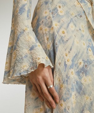 Acne Studios - Daisy-Printed Wrap-Dress image number 4