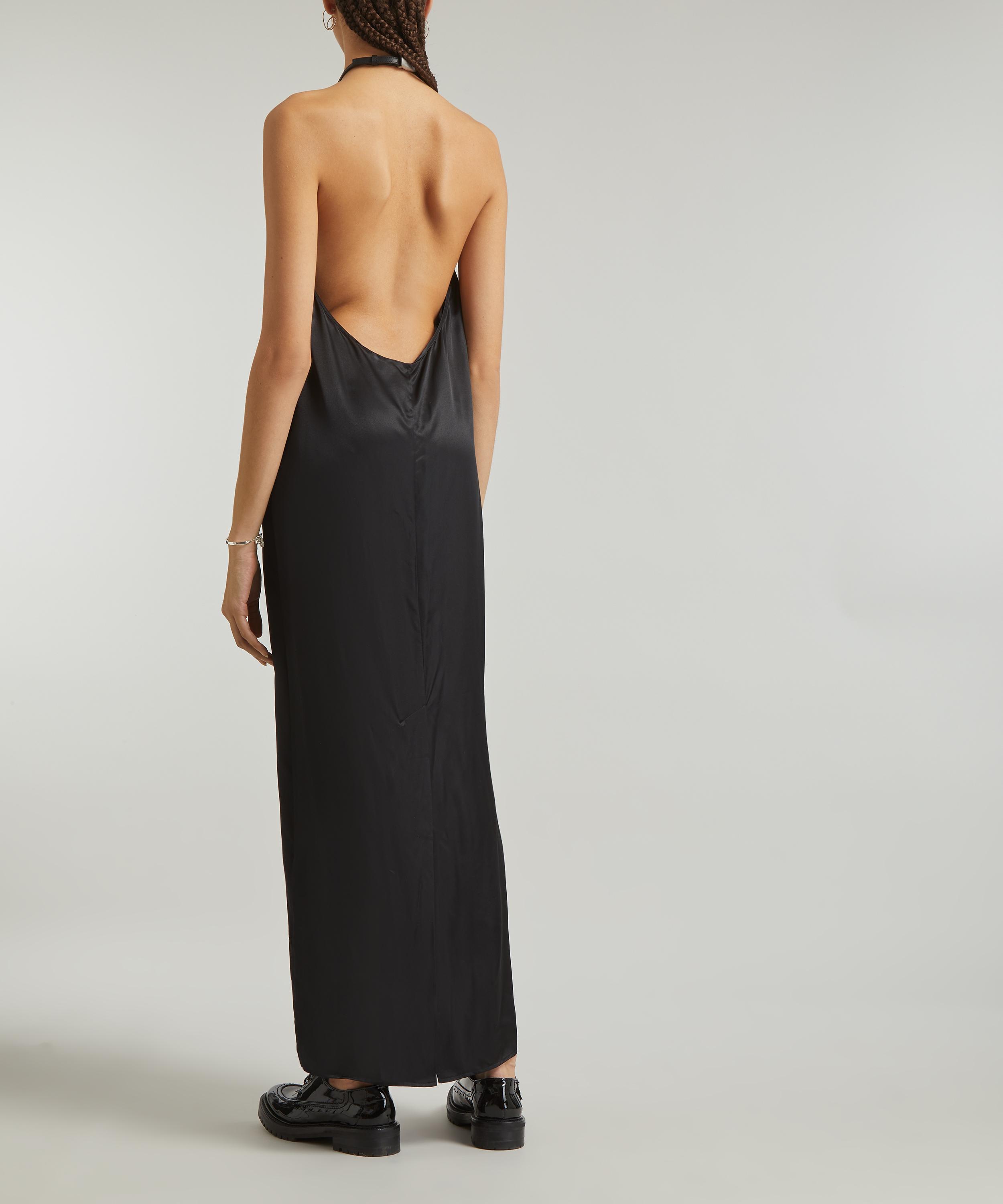 Acne Studios - Satin Halter-Neck Dress image number 3