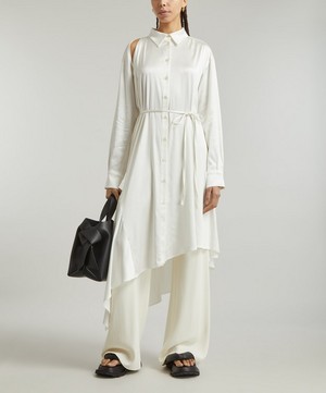 Acne Studios - Cut-Out Asymmetric Shirtdress image number 1