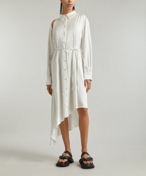 Acne Studios - Cut-Out Asymmetric Shirtdress image number 2