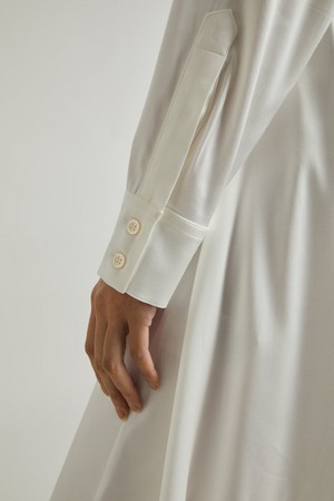 Acne Studios - Cut-Out Asymmetric Shirtdress image number 4