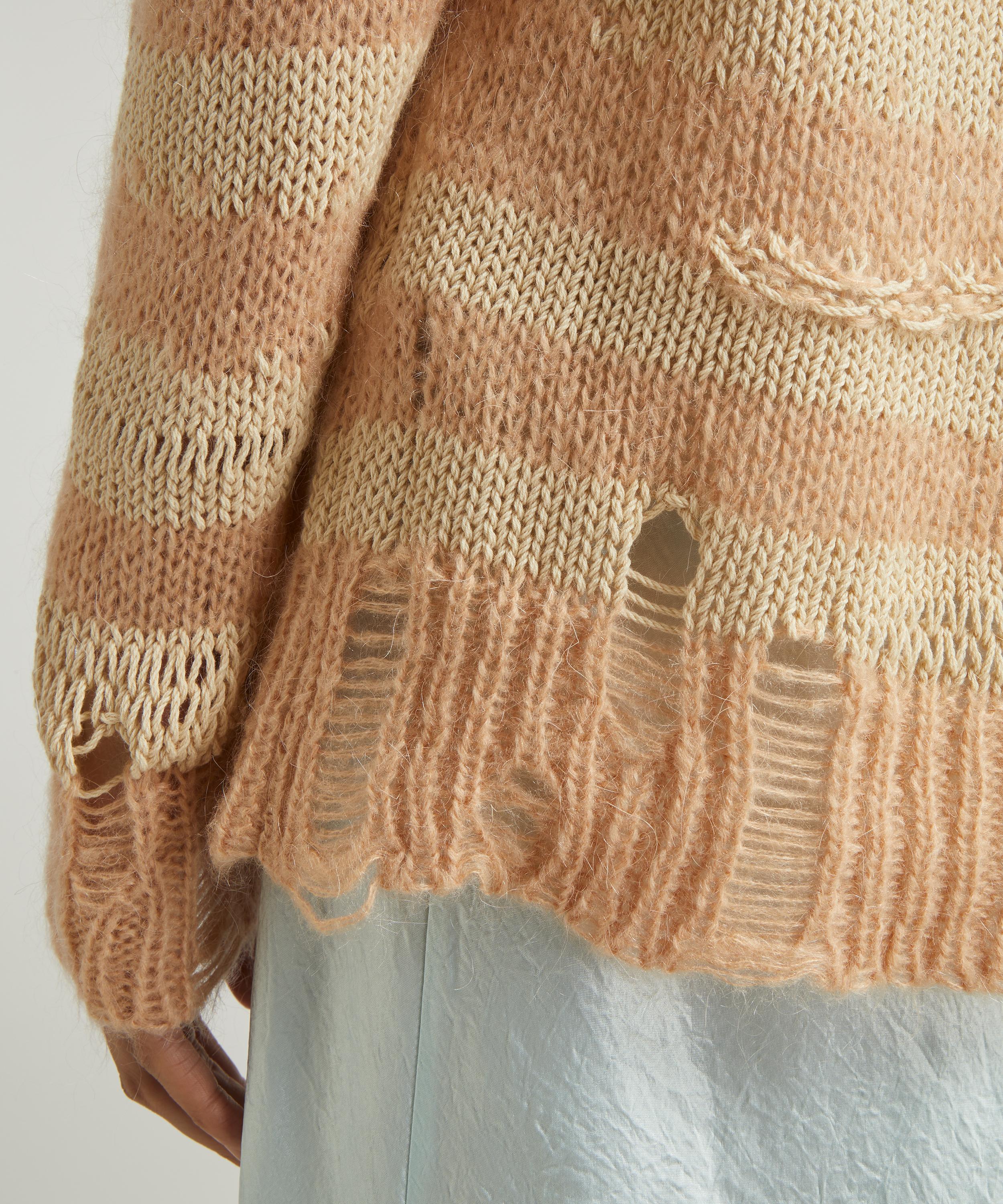 Acne Studios Distressed Striped Cardigan | Liberty