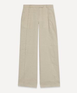 Acne Studios - Tailored Linen-Blend Trousers image number 0