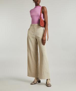 Acne Studios - Tailored Linen-Blend Trousers image number 1