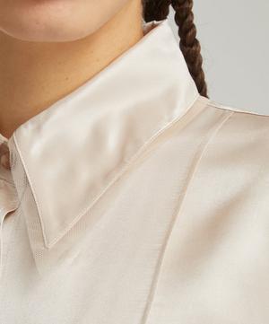Acne Studios - Long-Sleeve Silk-Blend Shirt image number 4