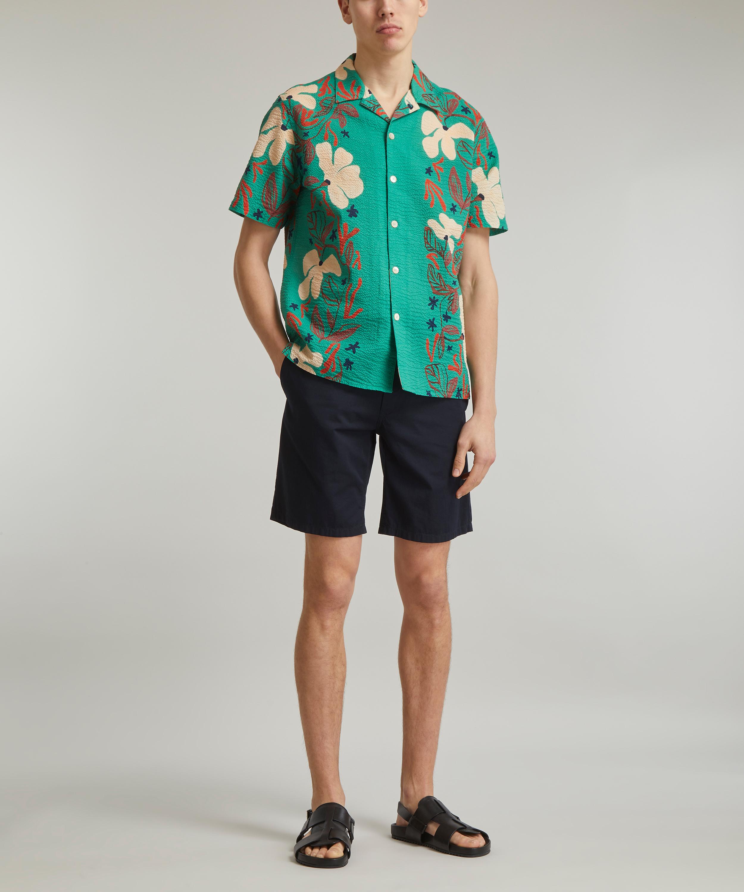 PS Paul Smith Floral-Printed Short-Sleeve Shirt