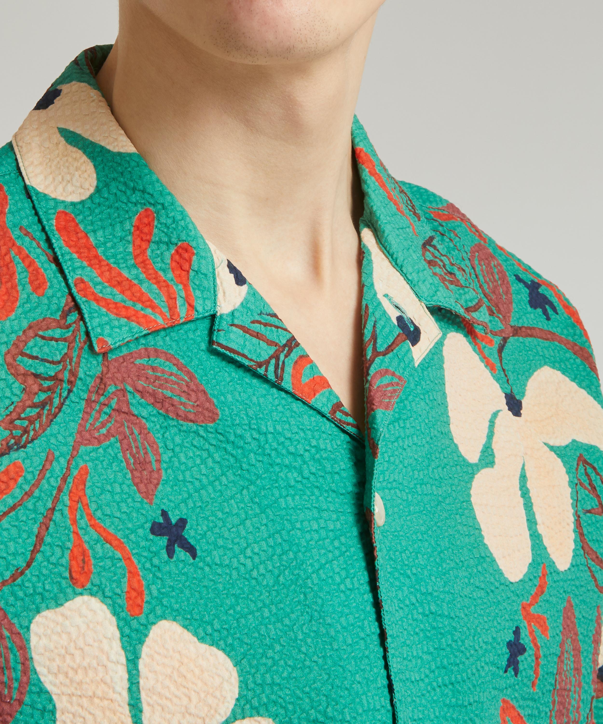 PS Paul Smith - Floral-Printed Short-Sleeve Shirt image number 4