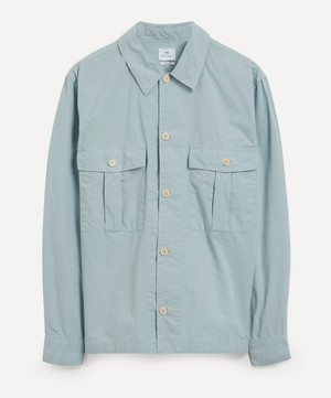 PS Paul Smith - Sky Blue Two-Pocket Overshirt image number 0