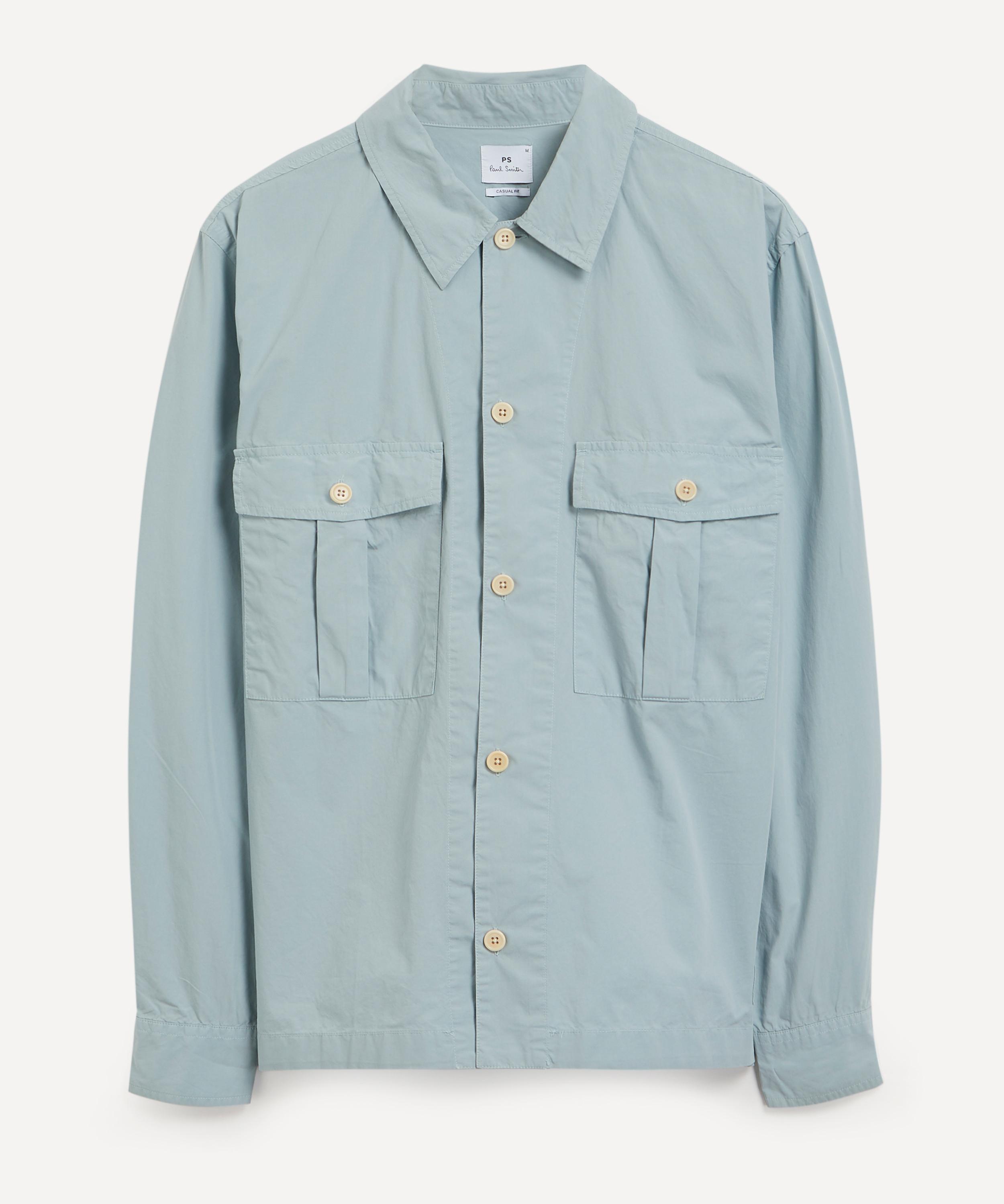 PS Paul Smith - Sky Blue Two-Pocket Overshirt image number 0