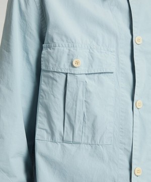 PS Paul Smith - Sky Blue Two-Pocket Overshirt image number 4