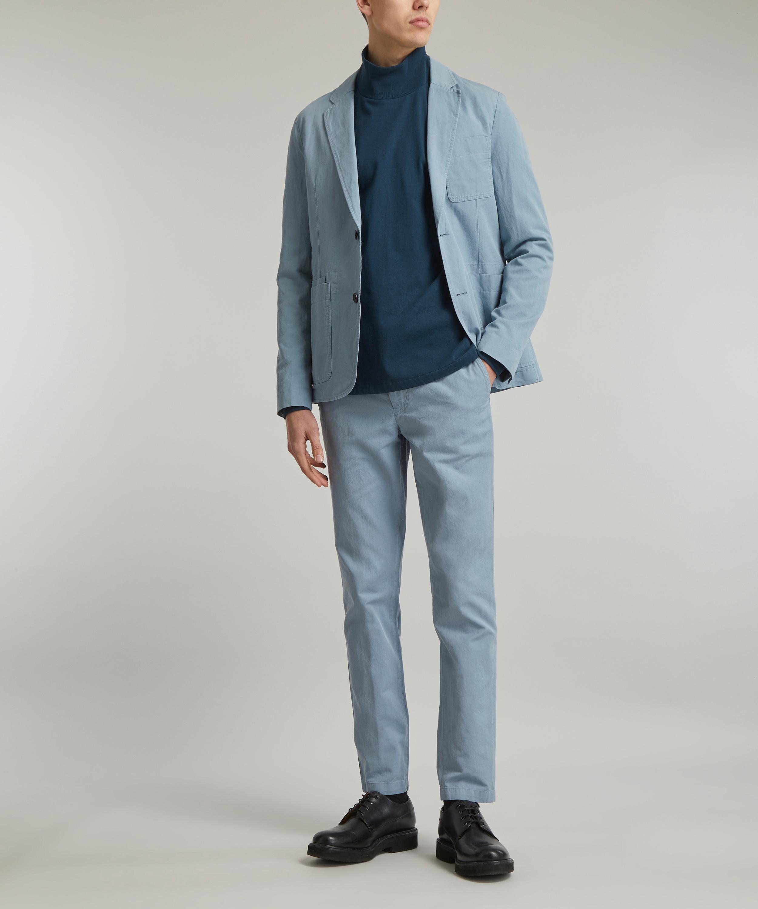 PS Paul Smith - Cotton and Linen Mid-Fit Chino Trousers image number 1