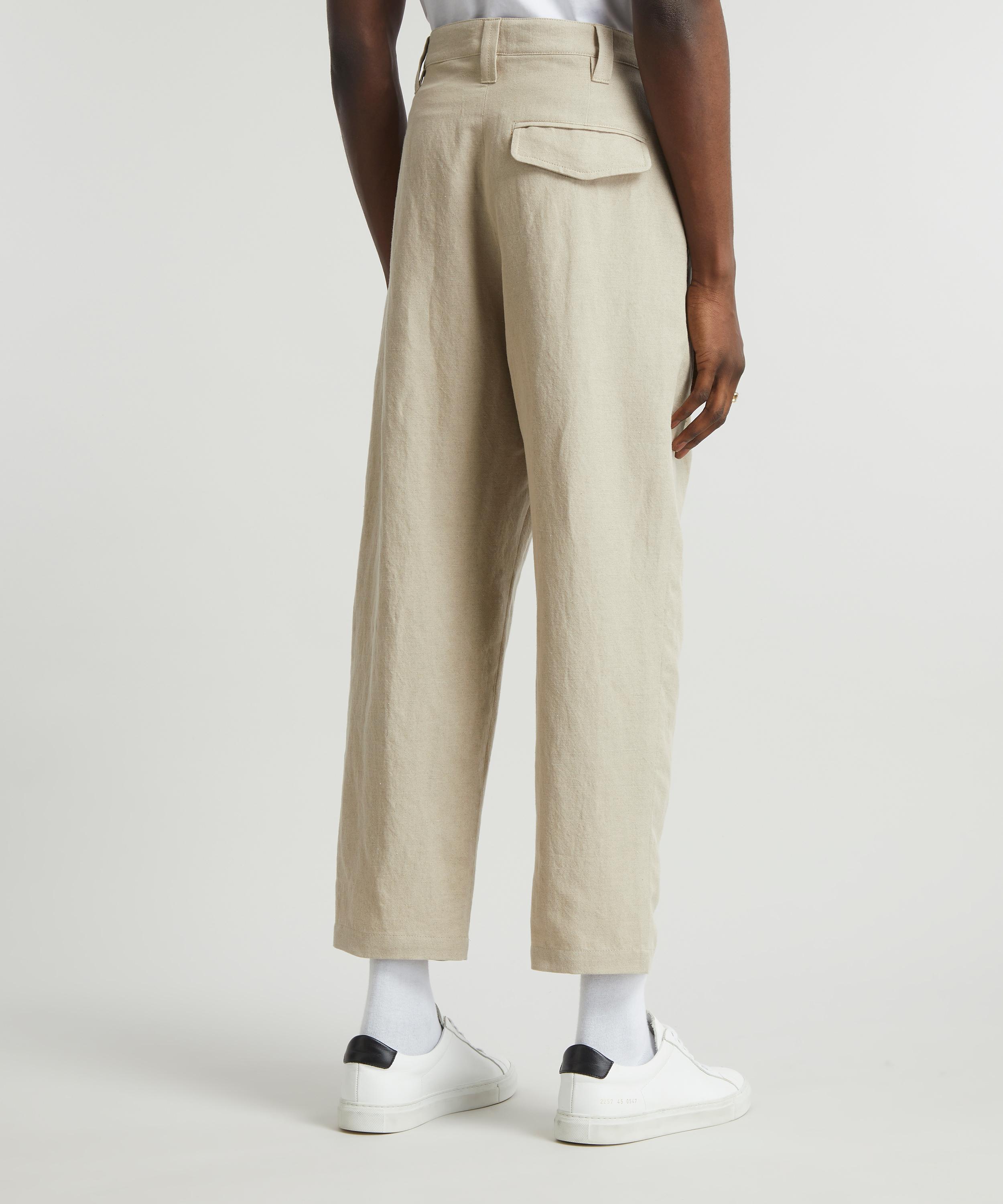 Wide-leg cotton pants in white - A P C