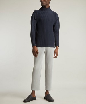 HOMME PLISSÉ ISSEY MIYAKE - Core Pleated High-Neck Top image number 1