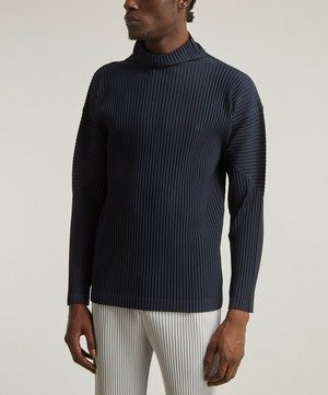 HOMME PLISSÉ ISSEY MIYAKE - Core Pleated High-Neck Top image number 2