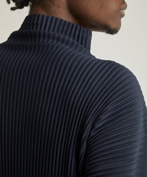 HOMME PLISSÉ ISSEY MIYAKE - Core Pleated High-Neck Top image number 4