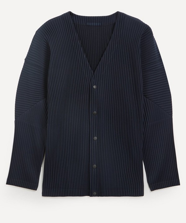 HOMME PLISSÉ ISSEY MIYAKE - Core Pleated V-Neck Cardigan image number null