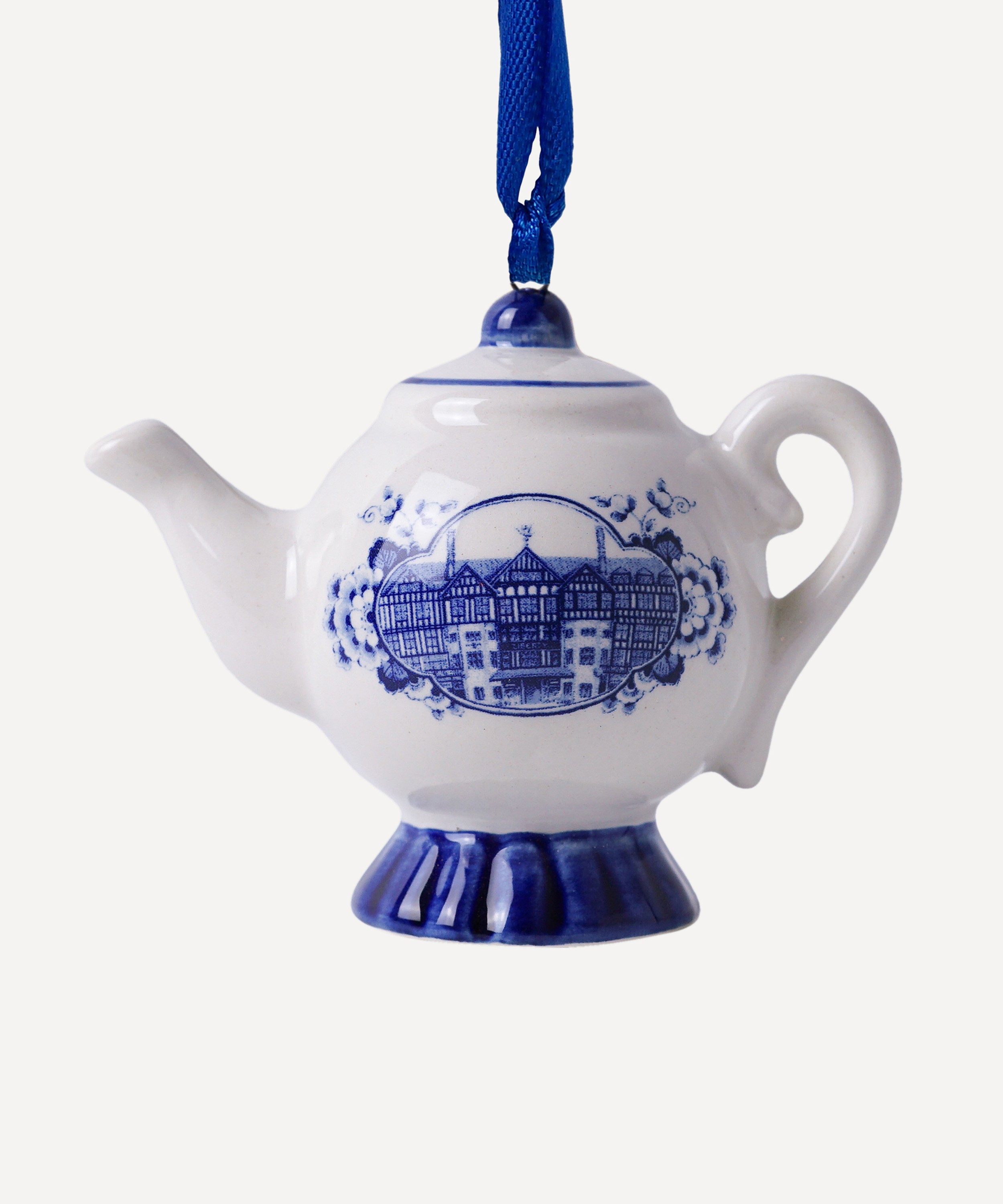 Mini Teapot Charm - Blue - Set of 5