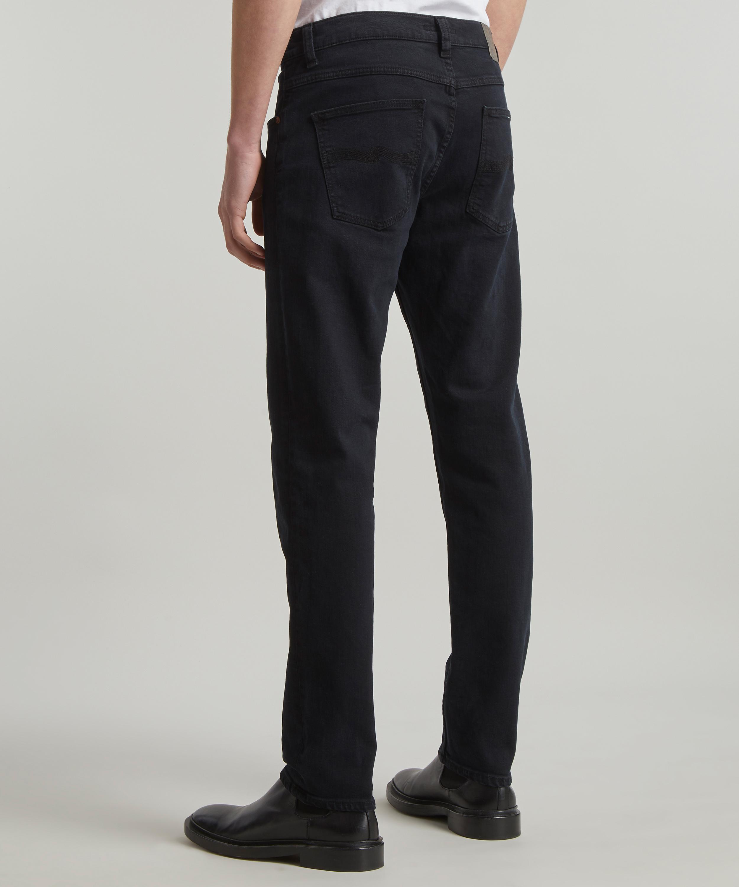 Nudie Jeans - Lean Dean Black Skies Slim-Fit Jeans image number 3